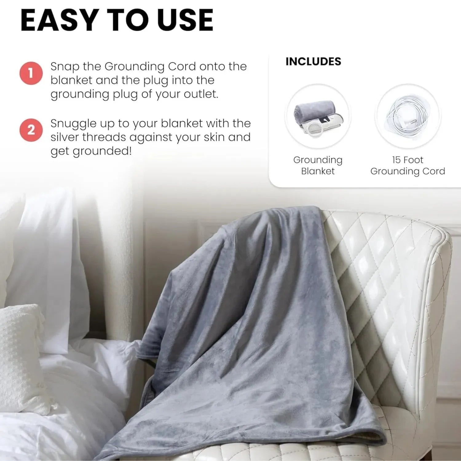 Grounding Blanket – Earthing Mat for Sleep & Recovery (All Sizes)